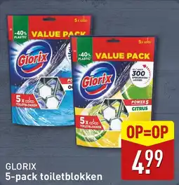 ALDI Glorix 5 pack toiletblokken aanbieding