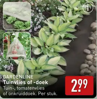 ALDI Gardenline Tuinvlies of doek aanbieding