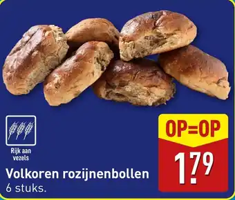 ALDI Volkoren rozijnenbollen aanbieding