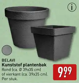 ALDI Belavi Kunststof plantenbak aanbieding