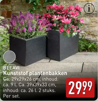 ALDI Belavi Kunststof plantenbakken aanbieding