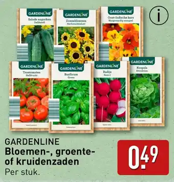 ALDI Gardenline Bloemen, groente of kruidenzaden aanbieding