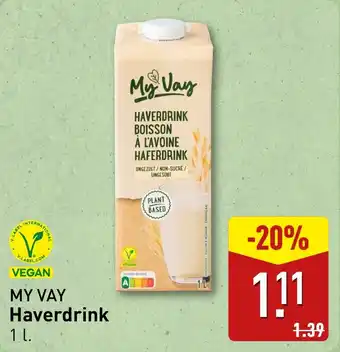 ALDI My Vay Haverdrink aanbieding