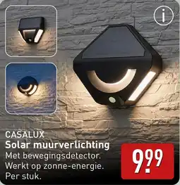 ALDI Casalux Solar muurverlichting aanbieding