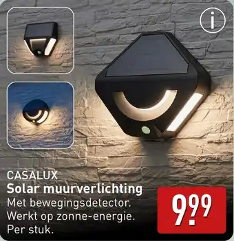 ALDI Casalux Solar muurverlichting aanbieding