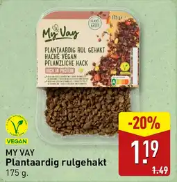 ALDI My Vay Plantaardig rulgehakt aanbieding