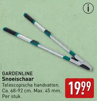 ALDI Gardenline Snoeischaar aanbieding