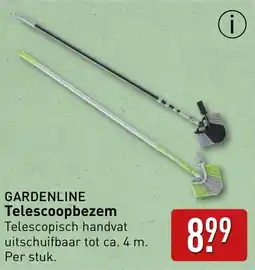 ALDI Gardenline Telescoopbezem aanbieding