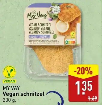 ALDI My Vay Vegan schnitzel aanbieding