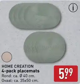 ALDI Home Creation 4pack placemats aanbieding