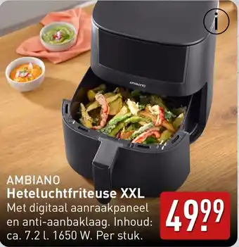 ALDI Ambiano Heteluchtfriteuse XXL aanbieding