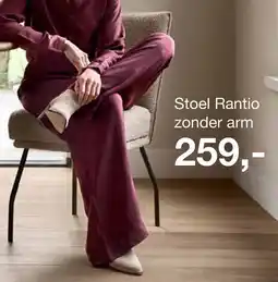 IN.HOUSE Stoel Rantio zonder arm aanbieding