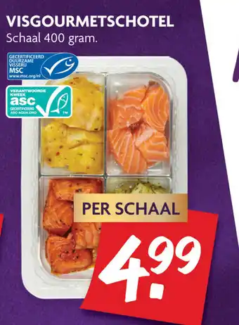 Dekamarkt Visgourmetschotel 400g aanbieding