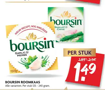 Dekamarkt Boursin Roomkaas 125-240g aanbieding