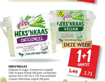 Dekamarkt Heks'nkaas 1+1 aanbieding