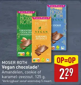 ALDI Moser Roth Vegan chocolade¹ aanbieding