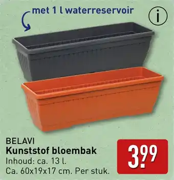 ALDI Belavi Kunststof bloembak aanbieding