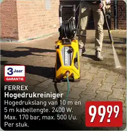 ALDI Ferrex Hogedrukreiniger aanbieding