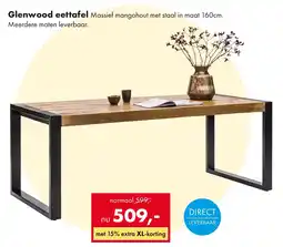 Woonsquare Glenwood eettafel aanbieding