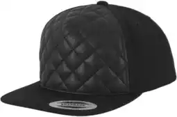 Amazon Urban Classics Flexfit - Diamond Quilted Snapback - Zwart, zwart, One size aanbieding