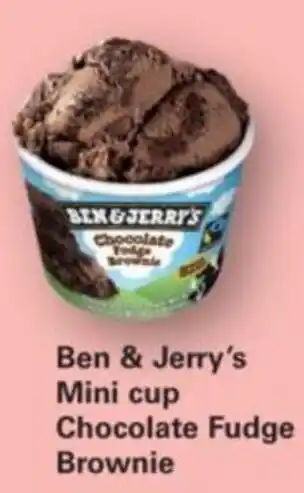 Sligro Ben & Jerry's Mini cup Chocolate Fudge Brownie aanbieding