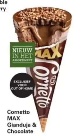 Sligro Cornetto MAX Gianduja & Chocolate aanbieding