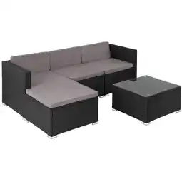 Praxis Tectake - Wicker lounge Lignano aanbieding