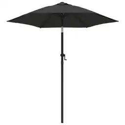 Praxis vidaXL Tuinparasol - Ø200 x 224 cm - Kantelbaar - Antraciet/DG - UV aanbieding