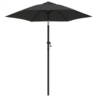 Praxis vidaXL Tuinparasol - Ø200 x 224 cm - Kantelbaar - Antraciet/DG - UV aanbieding