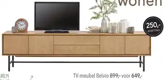 Pronto wonen TV meubel Belvio aanbieding