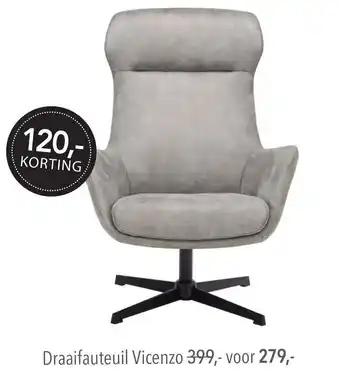 Pronto wonen Draaifauteuil Vicenzo aanbieding