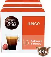 Amazon Nescafé Dolce Gusto Capsules Lungo - 48 Stuks (3 x 16 Capsules) aanbieding