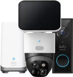 Coolblue Eufycam Solocam S340 + Eufy Video Doorbell E340 + Homebase 3 aanbieding