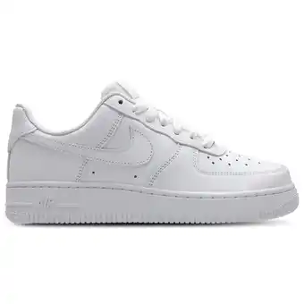 Foot Locker Nike Air Force Dames Schoenen - Wit - Maat: 38 - Leer - Foot Locker aanbieding