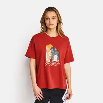 Foot Locker Jordan Gfx Dames T-shirts - Rood - Maat: XS - Foot Locker aanbieding