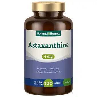 Holland & Barrett Holland & Barrett Astaxanthine 4mg - 120 softgels aanbieding