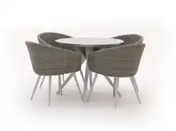 Kees Smit Manifesto Veruno/Sora ø 90cm dining tuinset 5-delig aanbieding