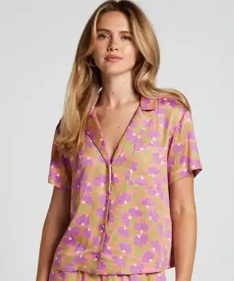 Hunkemoller Hunkemöller Pyjama top Springbreakers Roze aanbieding