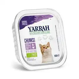 Zooplus 48x100g Chunks Mix 3 Soorten Yarrah Bio Kattenvoer nat aanbieding