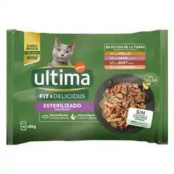 Zooplus 86 + 10 gratis! 96 x 85 g Ultima Cat - Sterilized: Vlees (Kip, Rund, Lam, Kalkoen) aanbieding