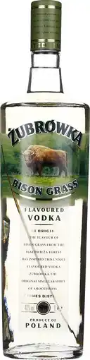 Drankdozijn Zubrowka Vodka Bison Grass 1LTR aanbieding