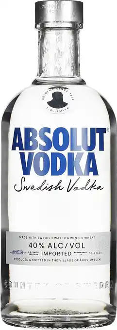 Drankdozijn Absolut Vodka 70CL aanbieding