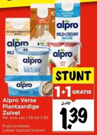 Vomar Voordeelmarkt Alpro Verse Plantaardige Zuivel aanbieding