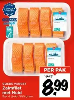 Vomar Voordeelmarkt Goede Vangst Zalmfilet met Huid aanbieding