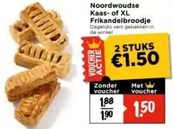 Vomar Voordeelmarkt Noordwoudse Kaas of XL Frikandelbroodje aanbieding