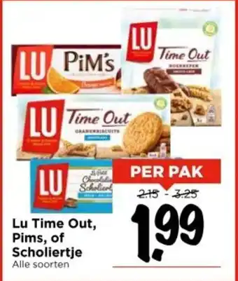 Vomar Voordeelmarkt Lu Time Out, Pims, of Scholiertje aanbieding