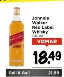 Vomar Voordeelmarkt Johnnie Walker Red Label Whisky aanbieding