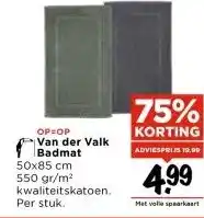 Vomar Voordeelmarkt OP=OP Van der Valk Badmat aanbieding