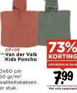 Vomar Voordeelmarkt OP=OP Van der Valk Kids Poncho aanbieding