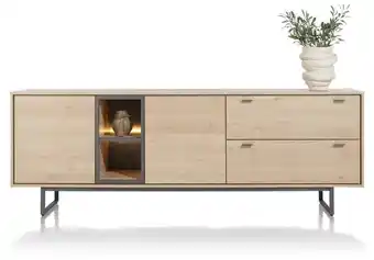 Xooon Helsinki, Dressoir 240 Cm. - 2-Deuren + 2-Laden + 2-Niches (+ LED) aanbieding